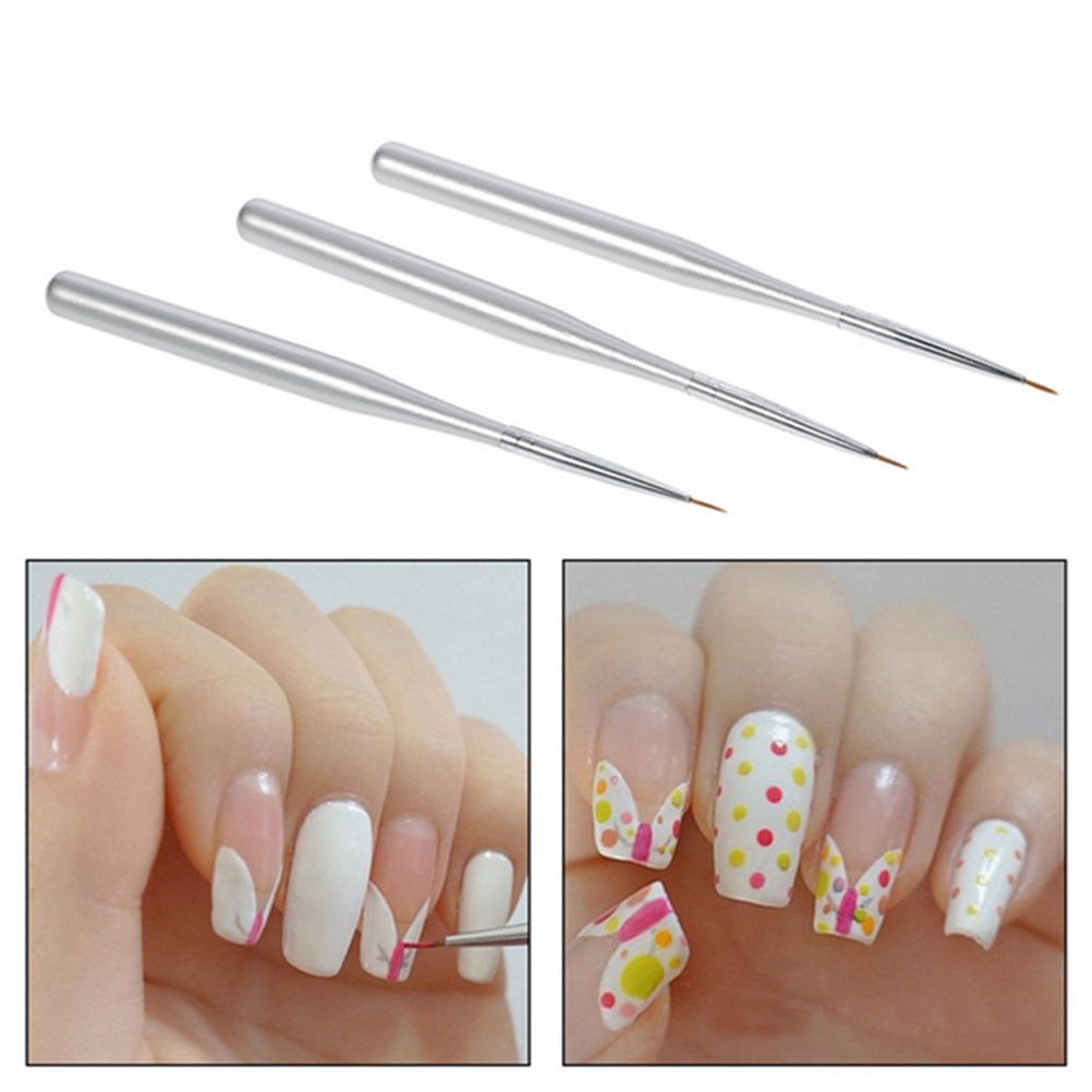 Detailing Brush Set - 3Pcs Nail Art Liner Pen Set