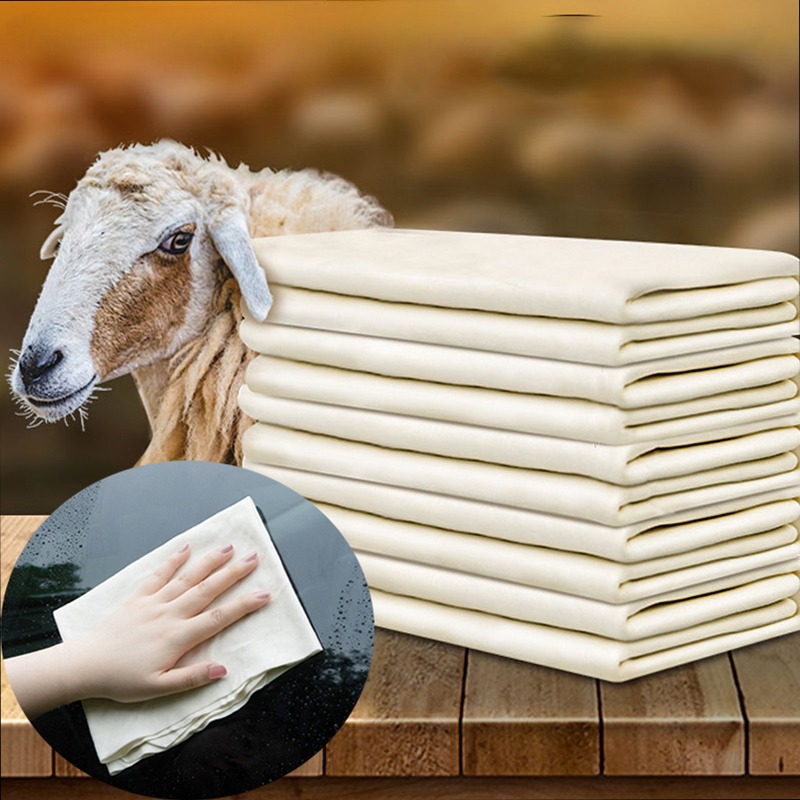 Interior Detailing Kit - Natural Chamois Car Care Cleaning Cloth