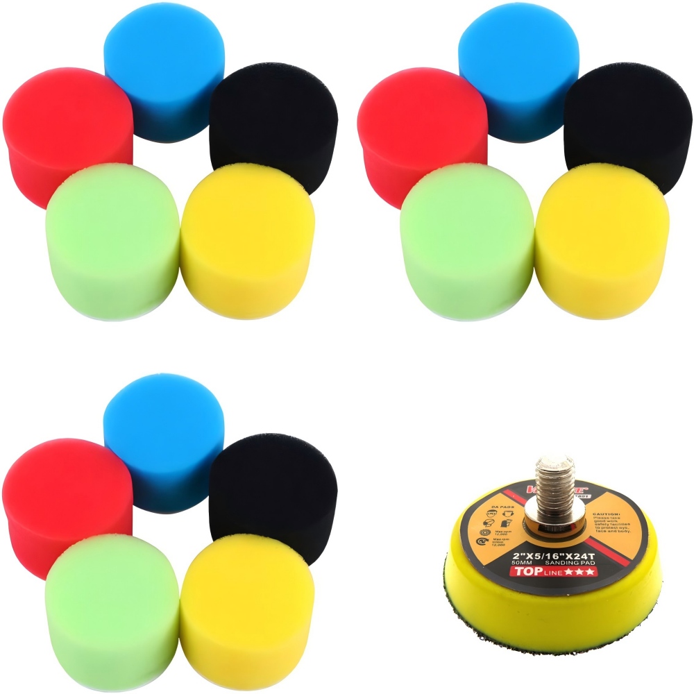 Polish Pad Set Buffer - 2Inch 50MM Car Doam Polishing Disc