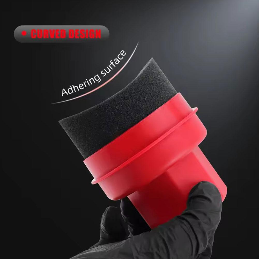 Wax Applicator Pad - Reusable Tire Wax Applicator Sponge with