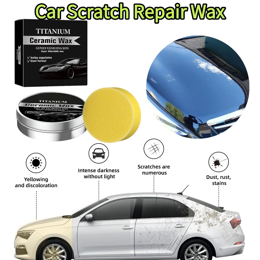 Car Wax Ceramic Coating - 100g Titanium Ceramic Wax Cream Car