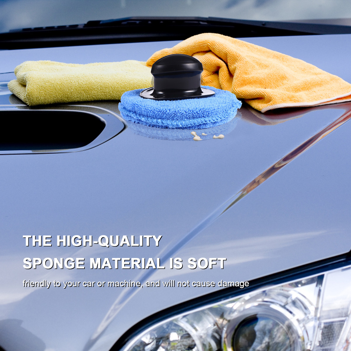 Wax Applicator Pad - 8Pcs Car Waxing Sponge High Quality