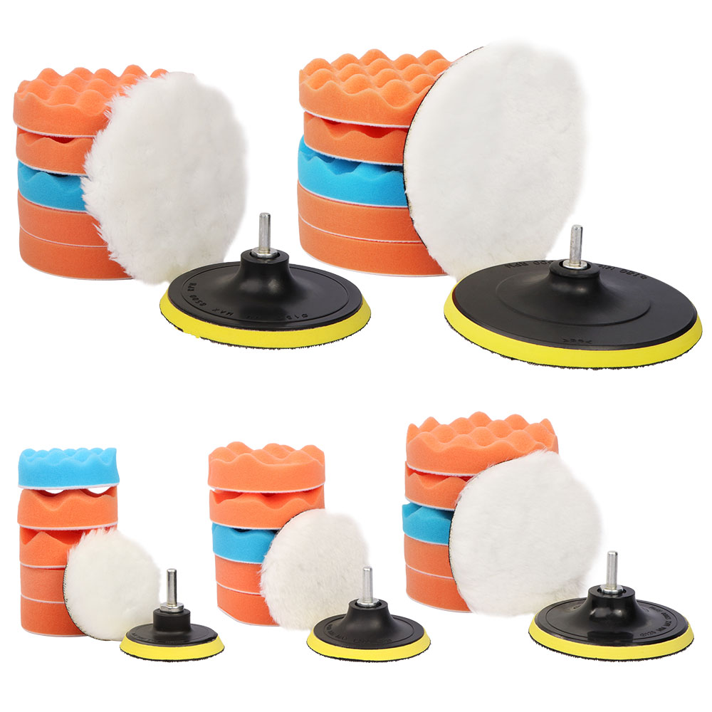 Polish Pad Set Buffer - 8pcs Auto Car Polishing Pad Kit