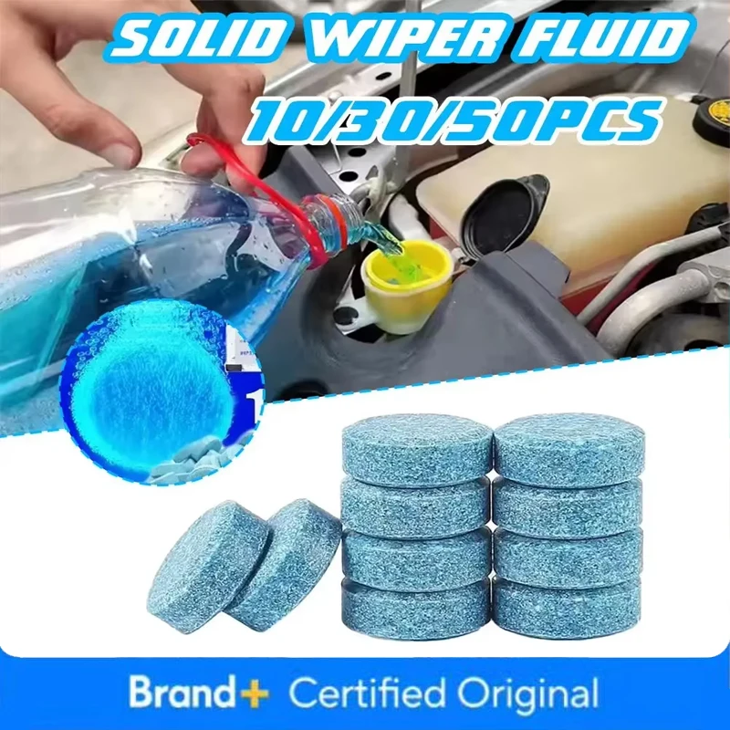 Glass Cleaner Streak - Concentrate Effervescent Car Washer Tablets, Concentrated