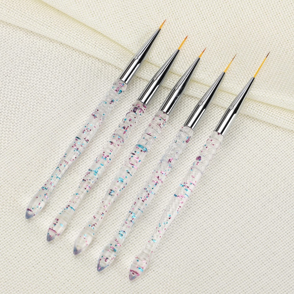 Detailing Brush Set - 5 Pieces Professional Nail Art Liner
