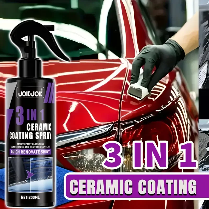 Car Wax Ceramic Coating - 3 in 1 Car Ceramic Liquid