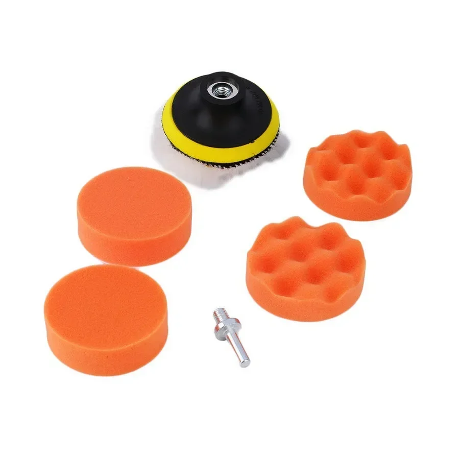 Polish Pad Set Buffer - 1 Set / 7Pcs 3 Inch