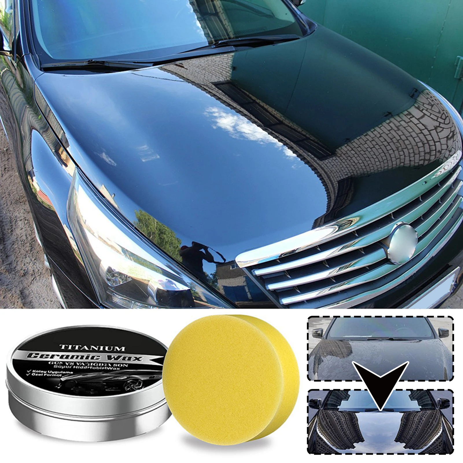 Car Wax Ceramic Coating - Car Coating Polishing Wax Auto Scratch