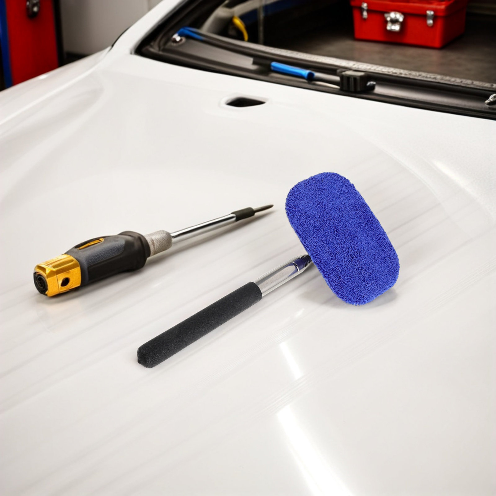 Dirt Brush Interior - Car Windshield Defogger Brush Extendable 10-30