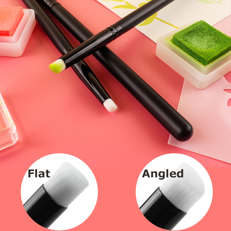 Detailing Brush Set - 3Pcs/set Flat /angled Detailed Blending Brushes
