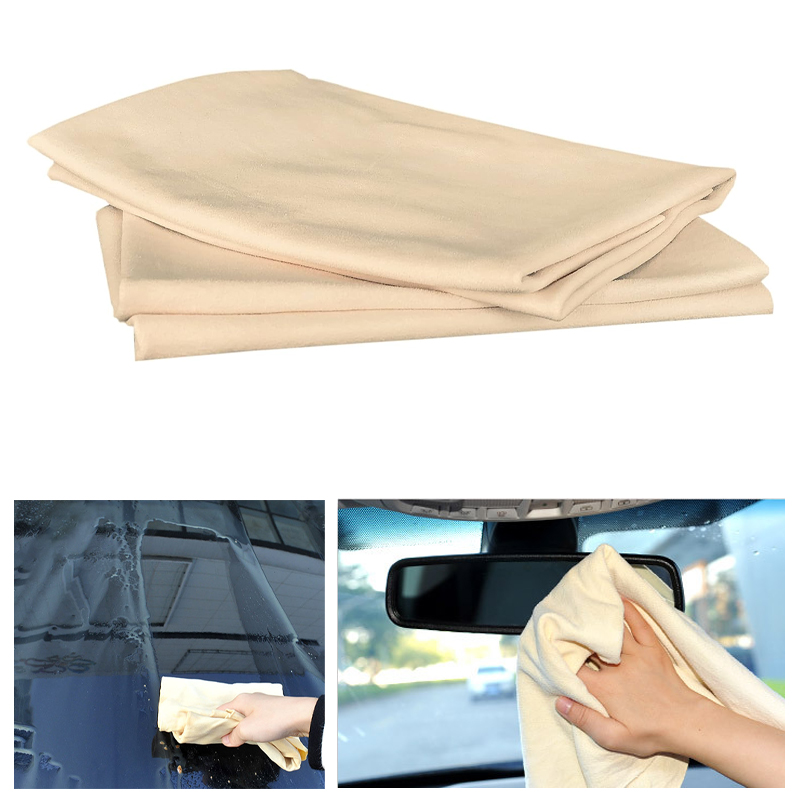 Interior Detailing Kit - Natural Chamois Leather Car Washing Towels