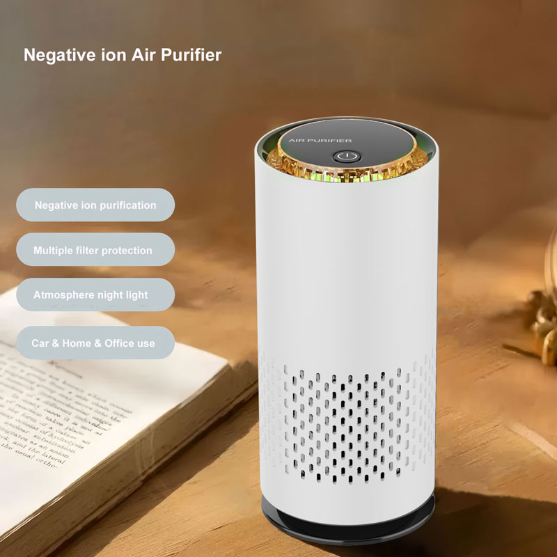 Odor Eliminator Car - USB Air Purifier HEPA Filter Negative