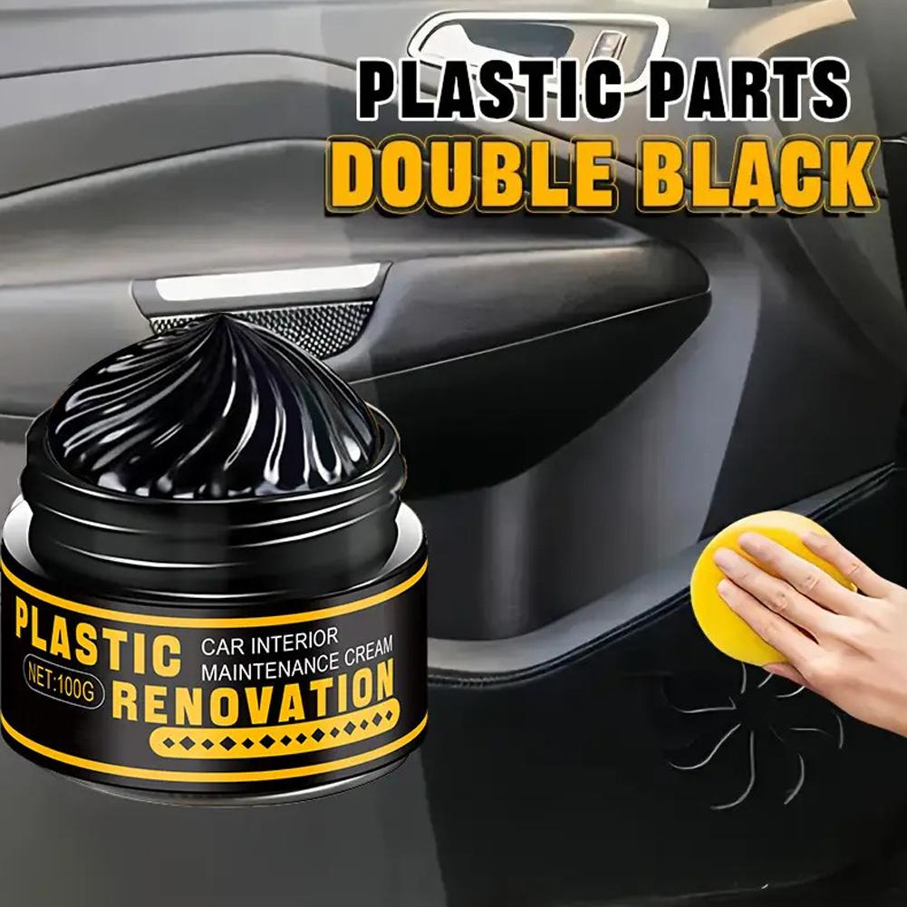 Leather Cleaner Interior - Plastic Coating Repair Paste Long-lasting Black