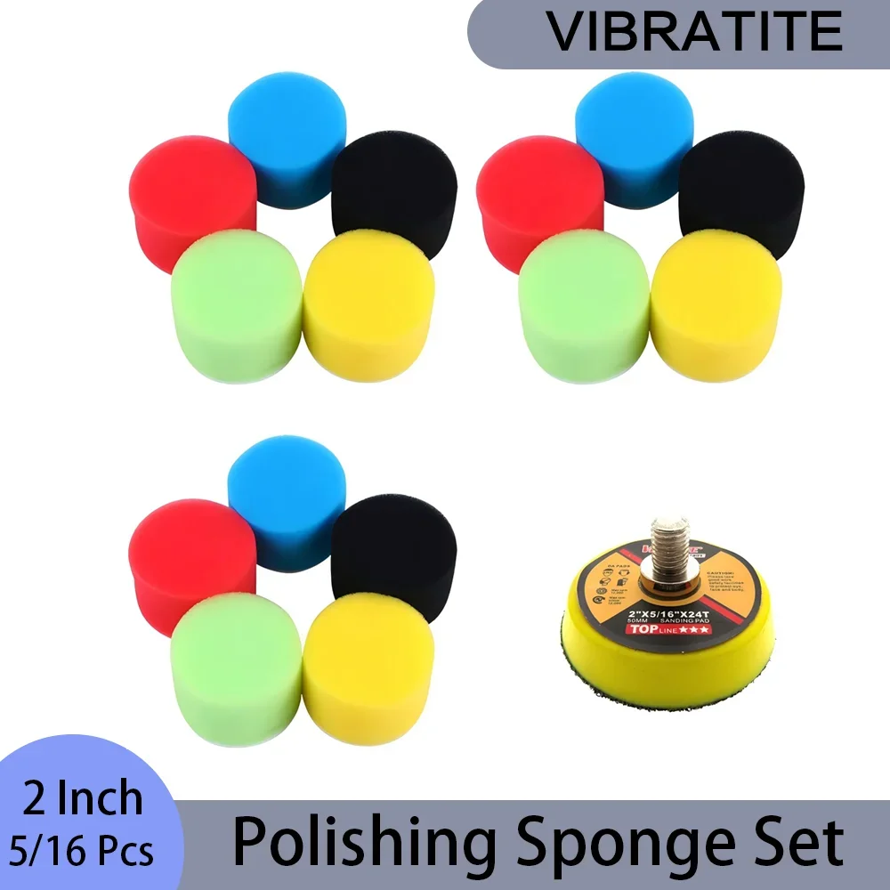 5/16 Pcs 2 Inch Polishing Spon - огляд і ціна Polish Pad Set Buffer