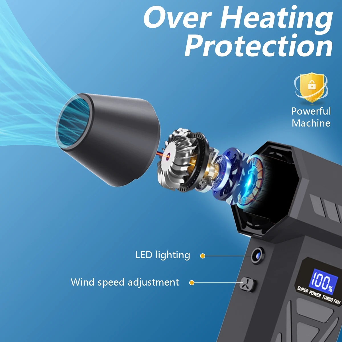 New P70 Air Blower 110000Rpm 4 - огляд і ціна Dryer Car Blower