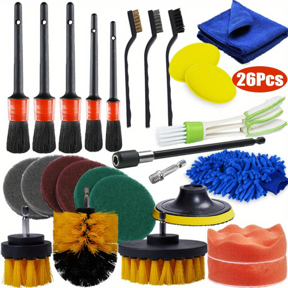26/17/13/5Pcs Detailing Brush  - огляд і ціна Interior Detailing Kit