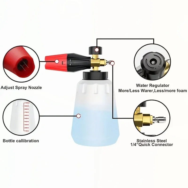 High Pressure PA Foam Cannon A - огляд і ціна Foam Cannon Car Wash