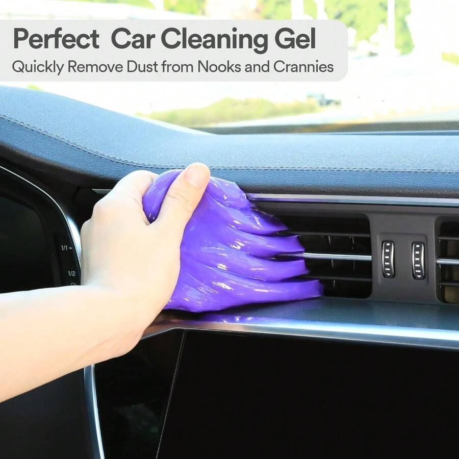 Purple Car Cleaning Gel Putty, - огляд і ціна Dirt Brush Interior