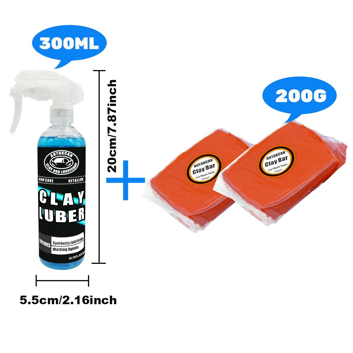 200G Car Clay Bar And 300ml Ma - огляд і ціна Clay Bar Lubricant