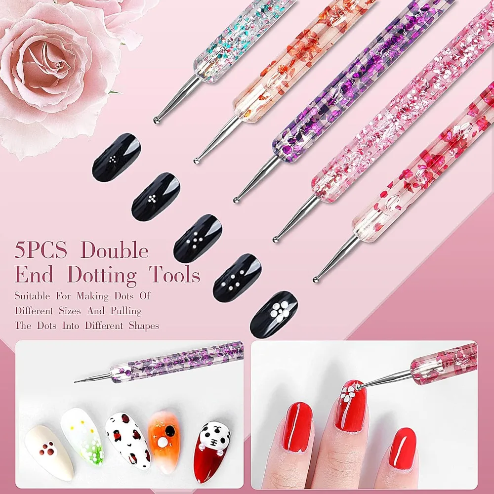 32pcs Nail Art Brushes, Acryli - огляд і ціна Detailing Brush Set