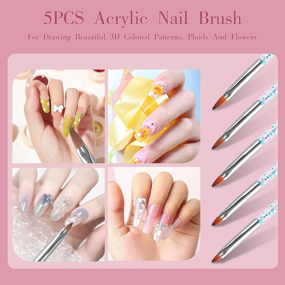 32pcs Nail Art Brushes, Acryli - огляд і ціна Detailing Brush Set