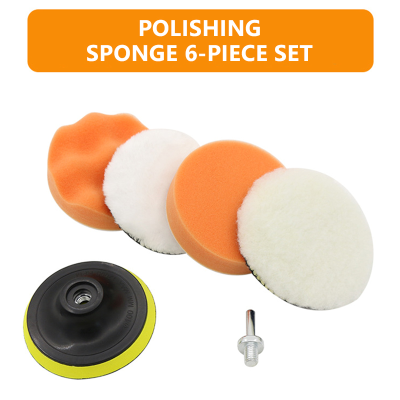 6pcs/set Car Polishing Sponge  - огляд і ціна Polish Pad Set Buffer