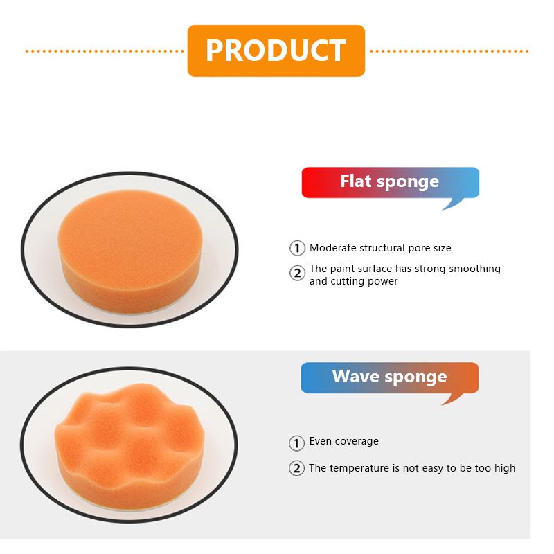 6pcs/set Car Polishing Sponge  - огляд і ціна Polish Pad Set Buffer