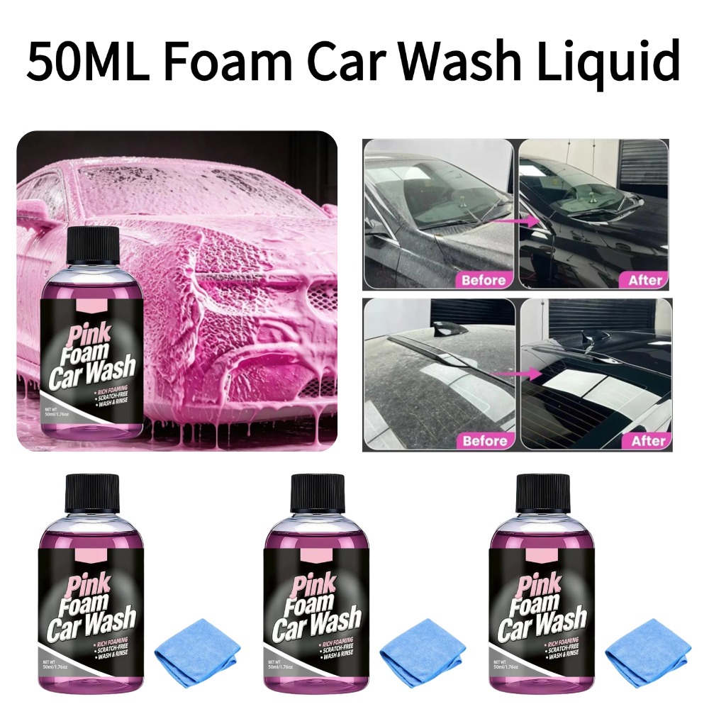 50ml Foam Car Wash Liquid Acti - огляд і ціна Microfiber Towel Detailing