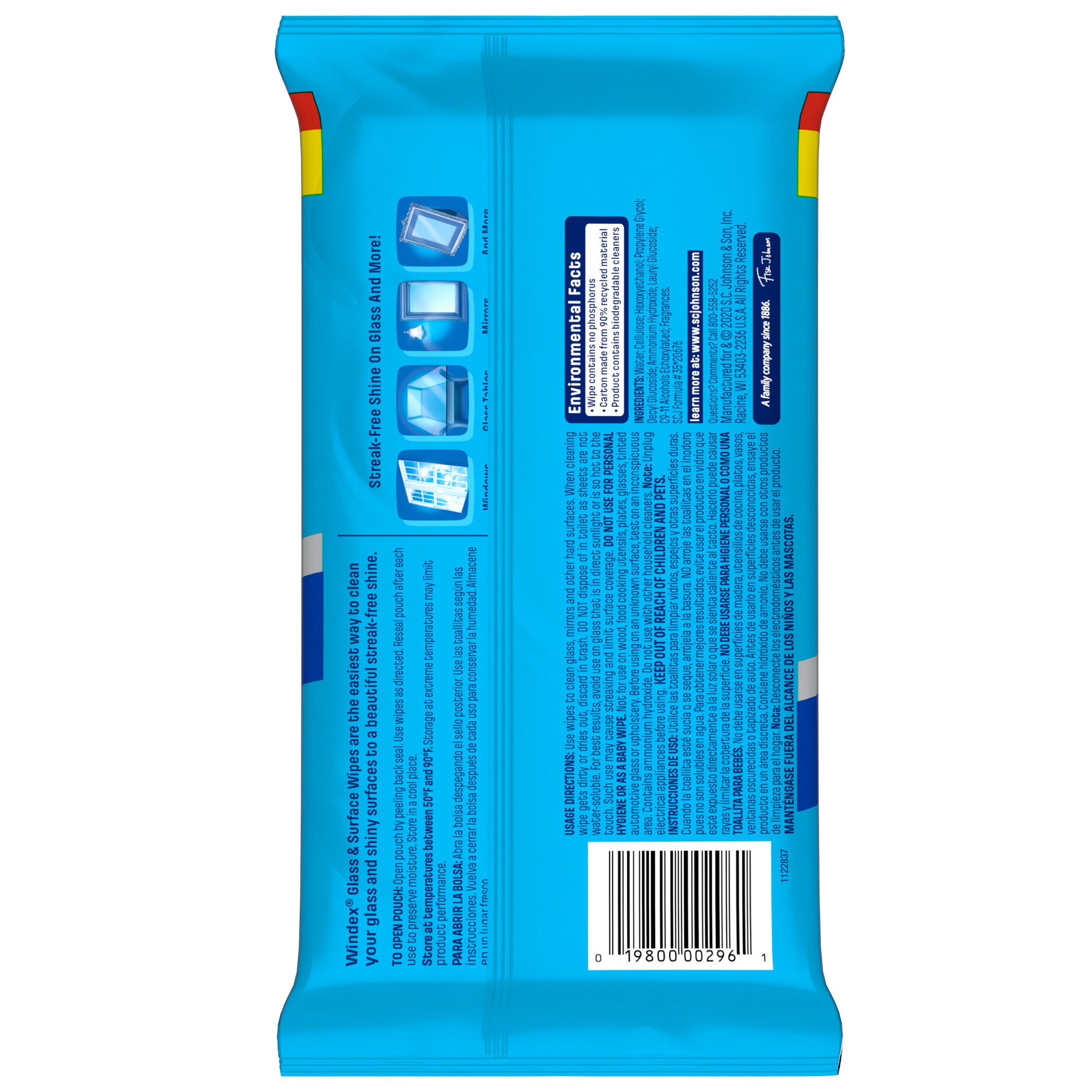 38ct Pre-Moistened Window And  - огляд і ціна Glass Cleaner Streak