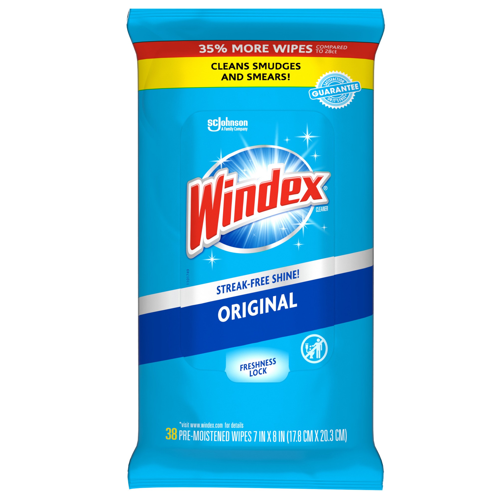 38ct Pre-Moistened Window And  - огляд і ціна Glass Cleaner Streak