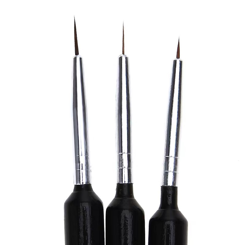 3Pcs Ultra-fine Nail Art Liner - огляд і ціна Detailing Brush Set