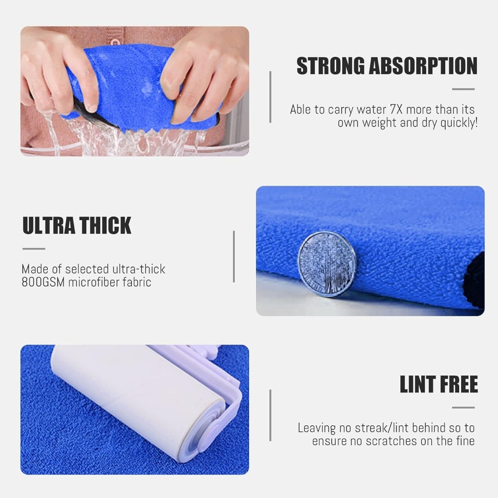 1-20Pcs Car Cleaning Towel Ult - огляд і ціна Microfiber Towel Detailing