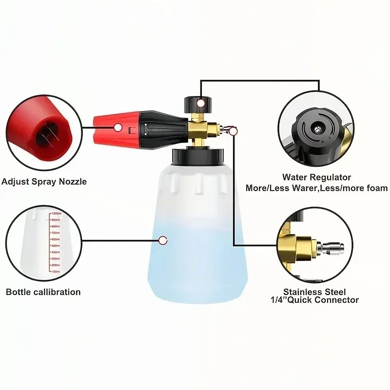 Adjustable High Pressure PA Sn - огляд і ціна Pressure Washer Foam Gun