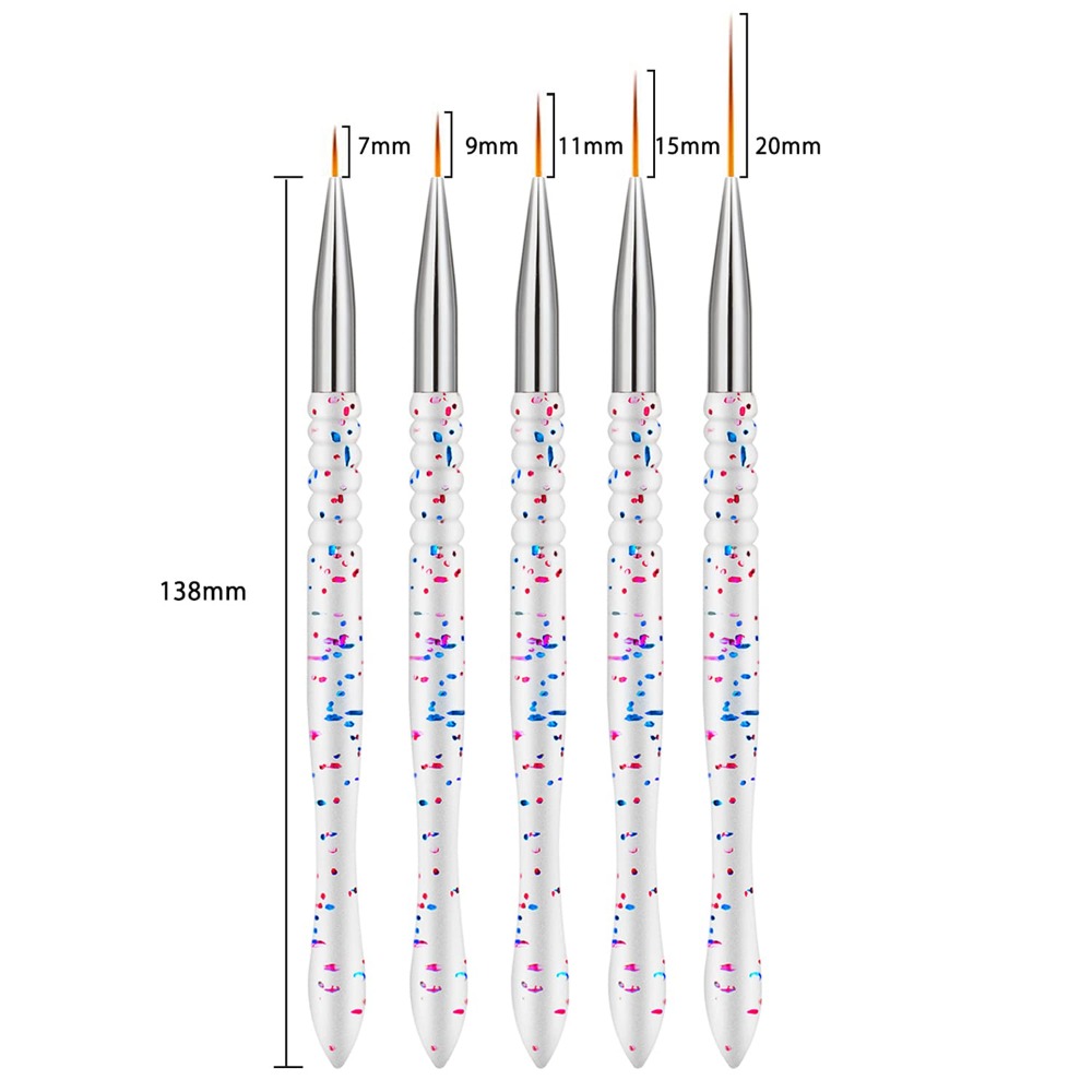5 Pieces Professional Nail Art - огляд і ціна Detailing Brush Set