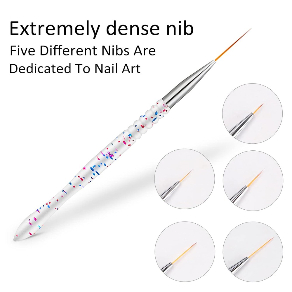 5 Pieces Professional Nail Art - огляд і ціна Detailing Brush Set