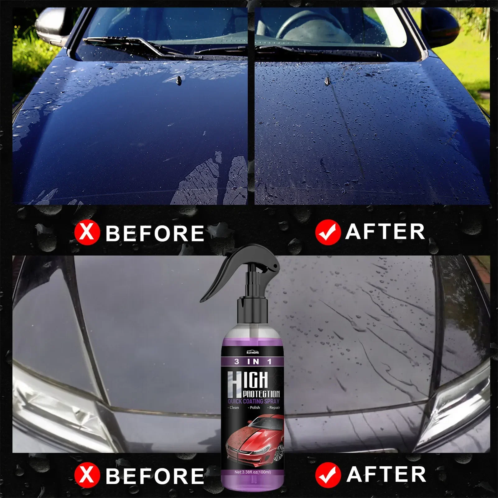 3 in 1 Car Ceramic Liquid Coat - огляд і ціна Car Wax Ceramic Coating