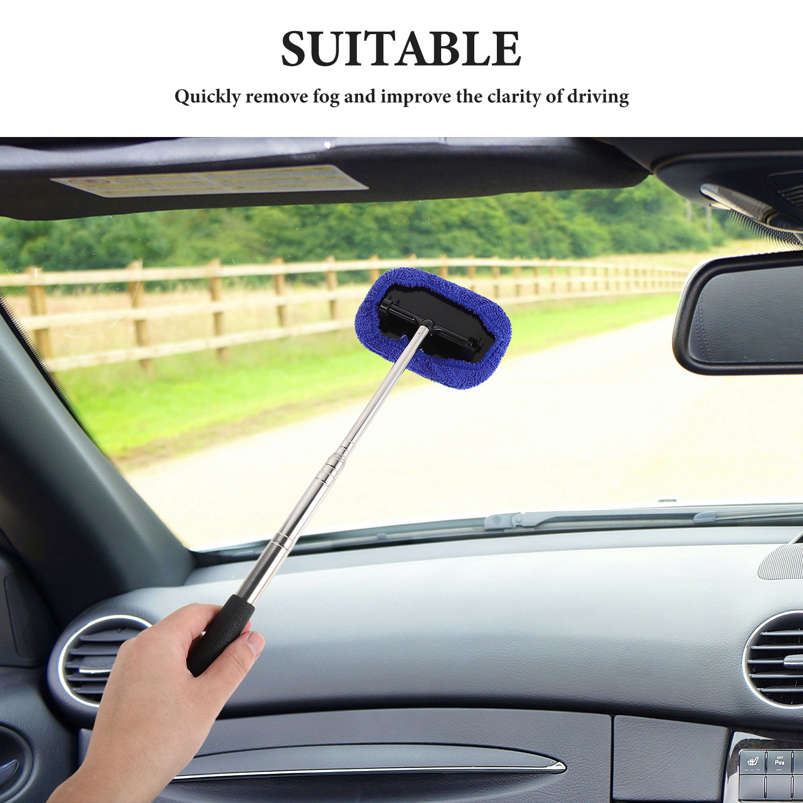 Car Windshield Defogger Brush  - огляд і ціна Dirt Brush Interior