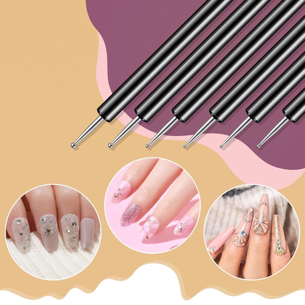 Double Ended Nail Art Dotting  - огляд і ціна Detailing Brush Set