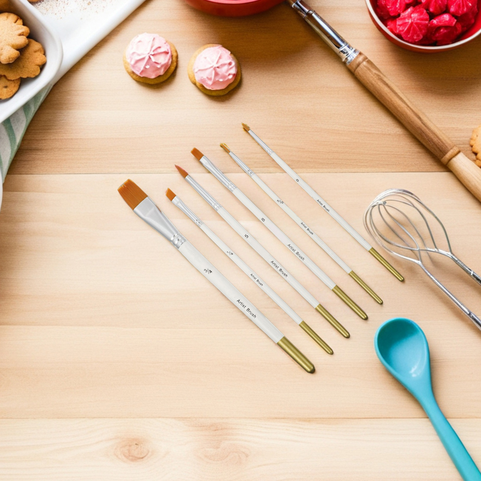 12Pcs Cake Detail Brush Set Ve - огляд і ціна Detailing Brush Set