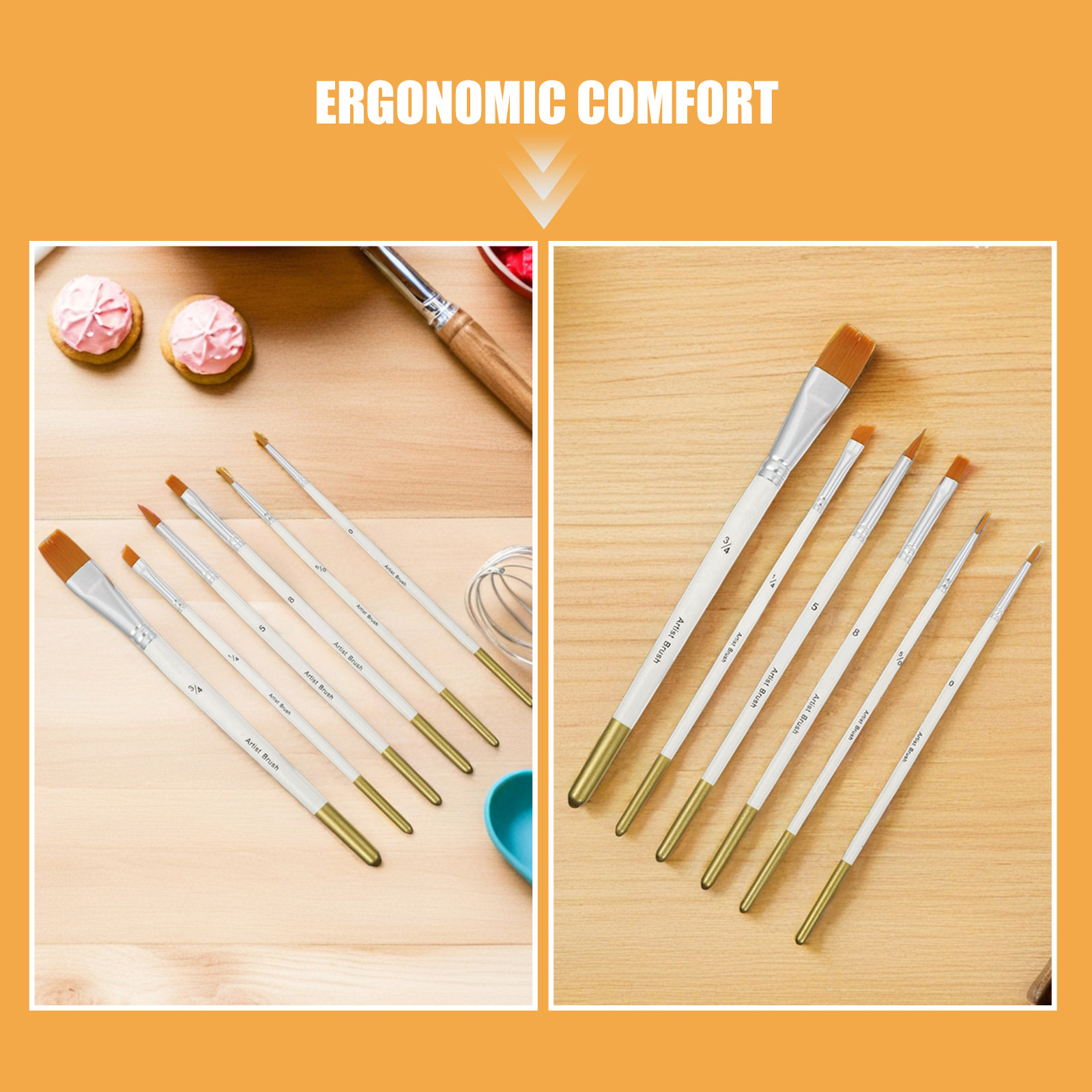 12Pcs Cake Detail Brush Set Ve - огляд і ціна Detailing Brush Set