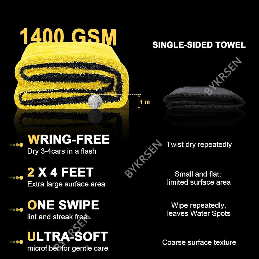 1400GSM Oversized Microfiber C - огляд і ціна Microfiber Towel Detailing